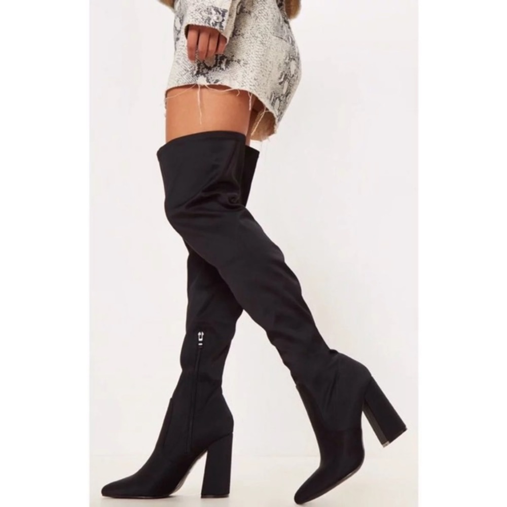 Black over the knee boots